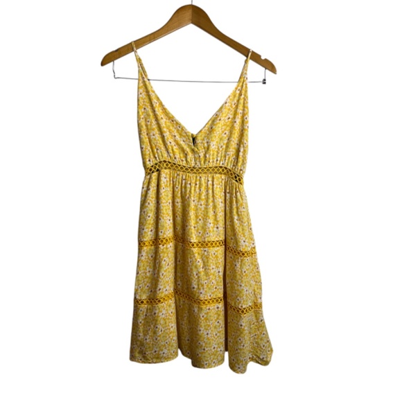 Forever 21 Yellow Floral Mini Dress - Picture 5 of 10